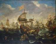 Eertvelt Andries van Sea Battle  - Hermitage